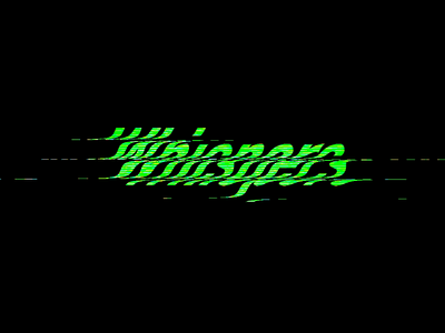 Whispers datablending datamoshing glitch glitching logo logotype music
