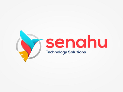 Senahu bird logo senahu solutions technology
