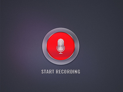 Recording button dailui grey mic recording red start
