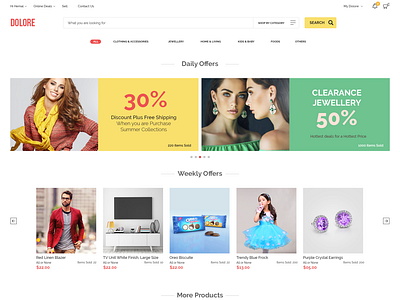 e-commerce simple website design