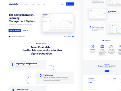 osvitalab. landing page