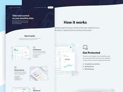 LPS - how it works design flat landing lps page ui web