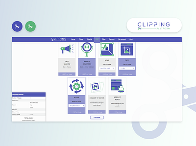 Clipping Platform app design ui ux web website website builder website concept website design