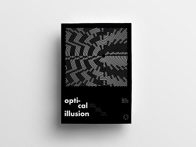 Postober Poster Series graphic optic illusion poster