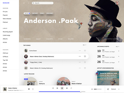 #UI Challenge - Music App Artist Page