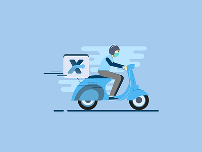 Courier XP design icon illustration