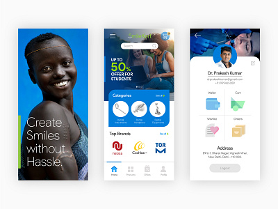 SmileKart - Mobile App UI Design