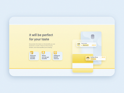 It will be perfect for your taste card glassmorphism web design