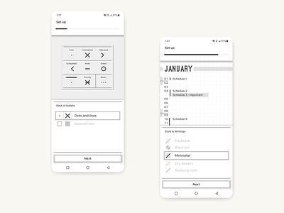 Set up on boarding setup ux