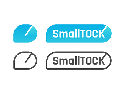 Logo - SmallTOCK branding gradient icon logo small talk stock wordmark