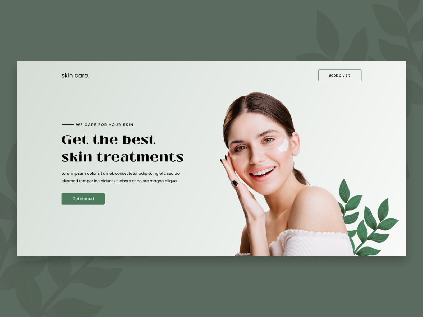 Skin Care Web Design by Zorica Petres on Dribbble