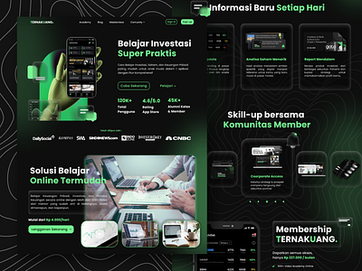 Redesign Ternakuang.id Website app design landing page ui ux web design website