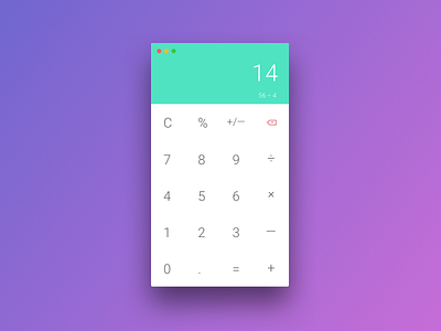 Daily UI #004 - Calculator