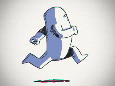 Run Fanku!! 2d animation by cel classic doodles frame gif loop marani photoshop sketch