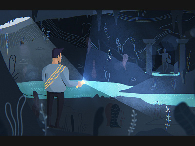 Design Study - Cave and explorer