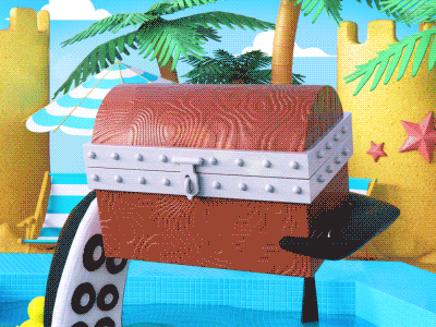 Summer!!! Ident pt1 3d 4d car cinema design designer emanuele gif loop marani motion tiny