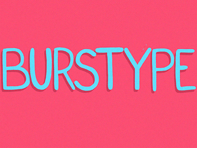 Burstype !! 2d animation animator burstype cel designer emanuele face graphic marani motion typo