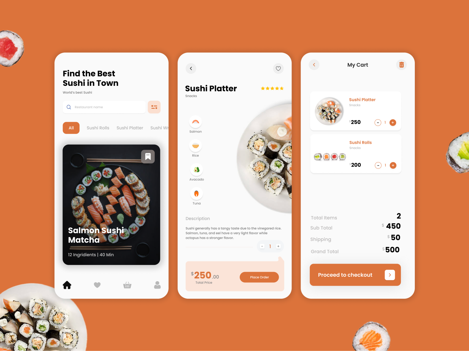 Sushi House by maida shaheen on Dribbble