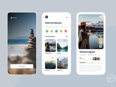 Travel App app figma tourism travel ui design ux design