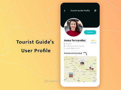User Profile - Tourist Guide dailyui mobileapp mobiledesign productdesign profile profile card tourist touristguide ui uidesign user userprofile ux uxdesign