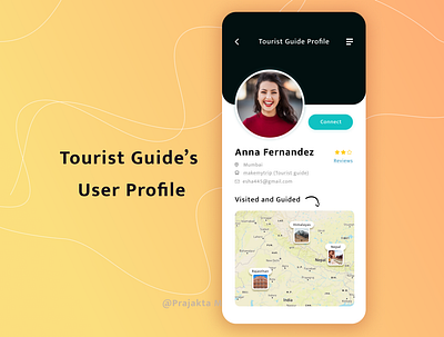 User Profile - Tourist Guide dailyui mobileapp mobiledesign productdesign profile profile card tourist touristguide ui uidesign user userprofile ux uxdesign