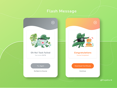 Flash messages - Daily UI 11