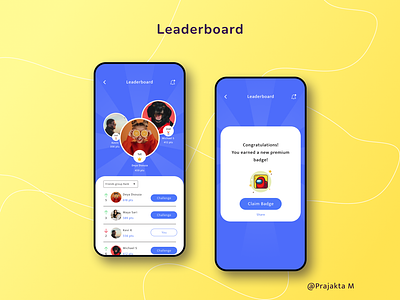 Leaderboard - Daily UI 19 dailyui game gamedesign leaderboard new level players product ranking ui unlock ux design
