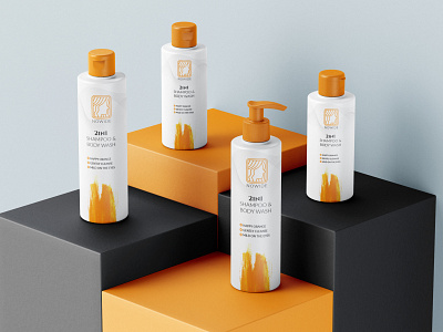 Cosmetic packaging 3d branding cosmetic label cosmetic packaging graphic design product label design