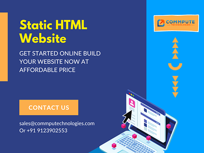 Static HTML Website Development Services - Commpute Technologies