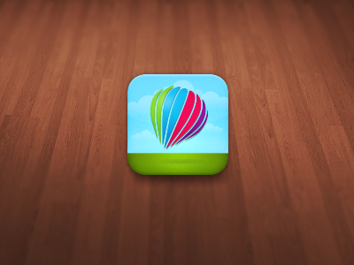 Gogobot App Icon balloon icon iphone