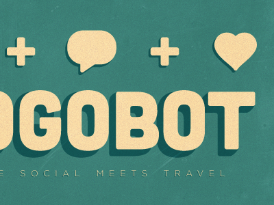 Gogobot Poster icon retro typography