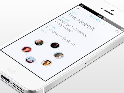 Meetup App app clean ios iphone white