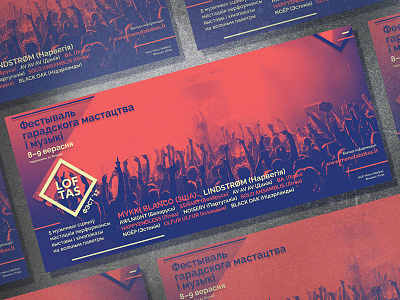 Brochure design for music festival