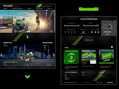 Kawasaki India Website Redesign