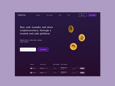 DigiTron, a crypto exchange platform