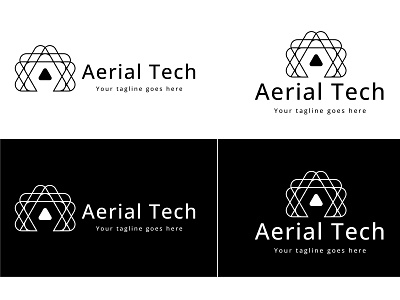 Aerial Tech branding graphic design logo