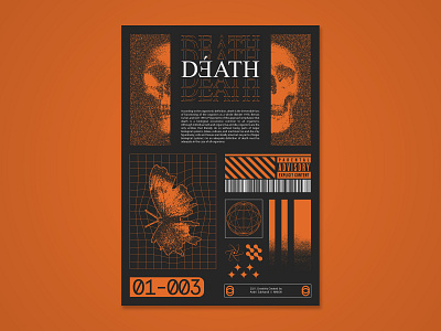 01-003 Death futuristic graphic design illustrator manipulation photoshop poster retro