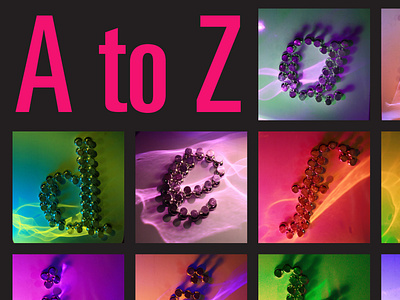 "A to Z Disco" Poster design graphic design layout lighting photography typography