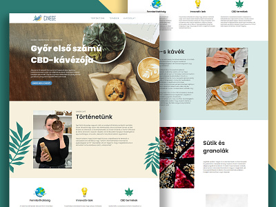 CBD Café Web Design - Landing Page branding design homepage landing page ui ux web design webdesign website