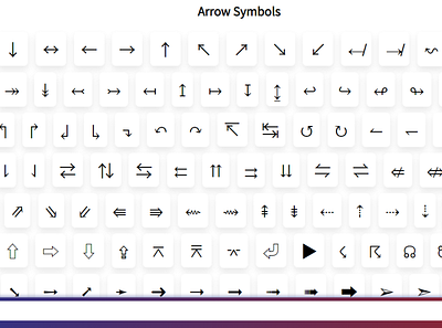 Arrow Symbols arrow arrow symbols arrows cool symbol coolsymbols copy and paste symbols symbol symbols textsymbols