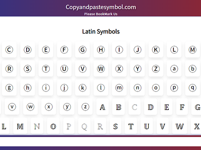 Latin Symbols cool symbol coolsymbols copy and paste symbols latin latin symbol symbol symbols textsymbols