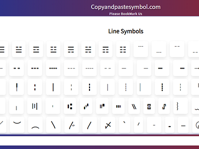 Line Symbols by Copy And Paste Symbols on Dribbble
