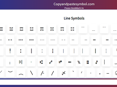 Line Symbols cool symbol coolsymbols copy and paste symbols line line symbol lines symbol symbols textsymbols