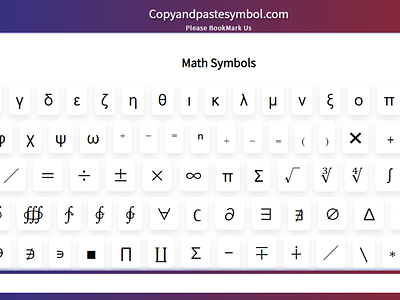 Math Symbols cool symbol coolsymbols copy and paste symbols math math symbols symbol symbols textsymbols