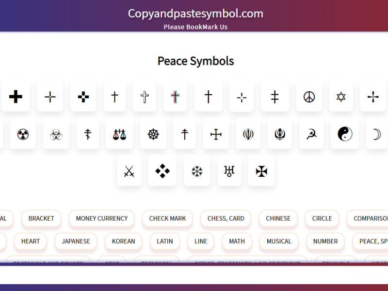 Peace Symbols by Copy And Paste Symbols on Dribbble
