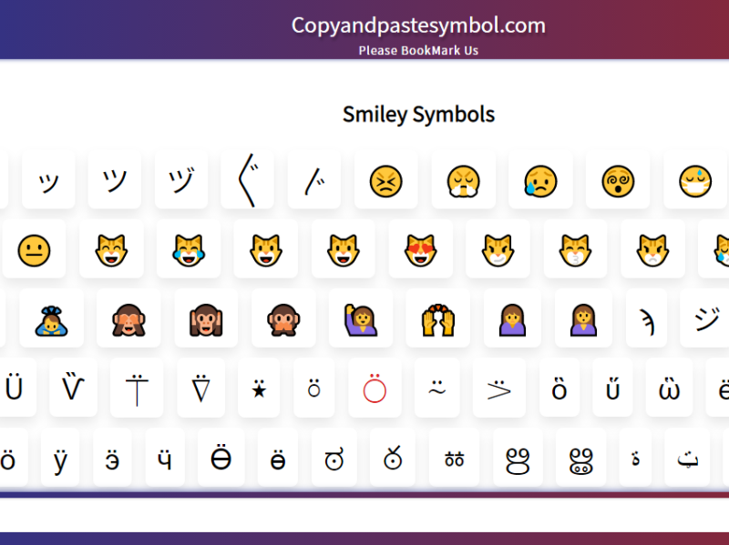 Smiley Symbols by Copy And Paste Symbols on Dribbble