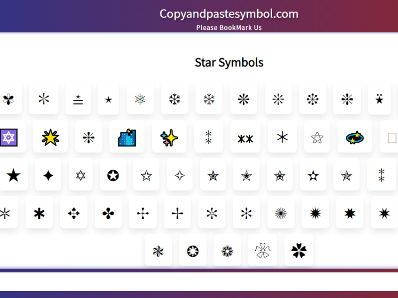 Star Symbols by Copy And Paste Symbols on Dribbble