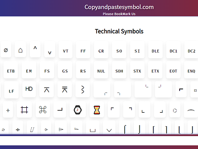 Technical Symbols cool symbol coolsymbols copy and paste symbols symbol symbols technical technical symbols textsymbols
