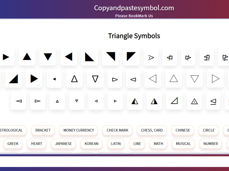 Dribbble - Triangle.png by Copy And Paste Symbols