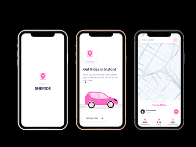 SHERIDE APP DESIGN branding ui website